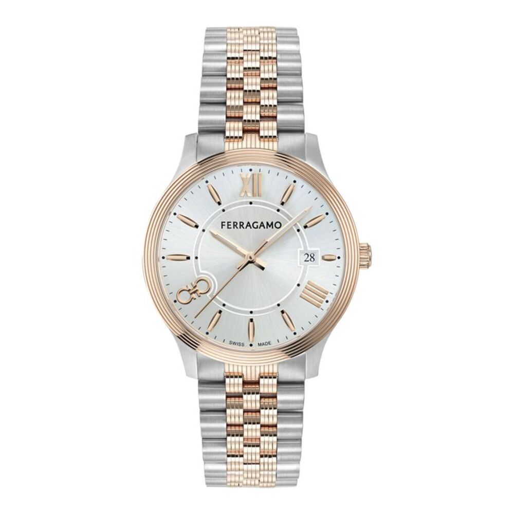 Ferragamo  Duo Bracelet Watch Two Tone Mens
